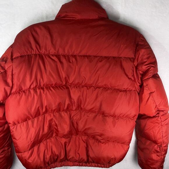 Ralph Lauren Polo Jeans Co Down Jacket Youth Boys M Red Puffer Coat Y2K Flag - Picture 9 of 13